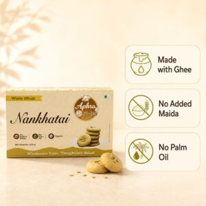 nankhatai-made with ghee, no added maida, no palm oil